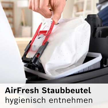 Пилосос Bosch з мішком серії 4 ProHygienic BGD41HYG, ідеально підходить для алергіків, гігієнічний фільтр, 10-річна гарантія на дв