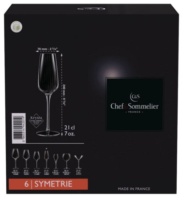 Набір келихів C&S Symetrie 6х210 мл (6939889)