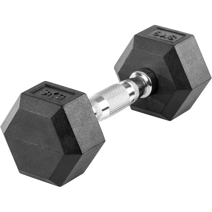 Гантель Sport-Tec Hex 3 кг, гумове покриття, шестикутна, для фітнесу та силових тренувань