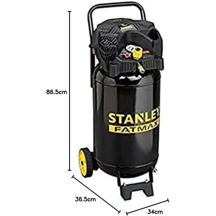 Компресор STANLEY Fatmax DN 230/10/50V, макс. 10 бар, бак 50 л, продуктивність 222 л/хв, безмасляний