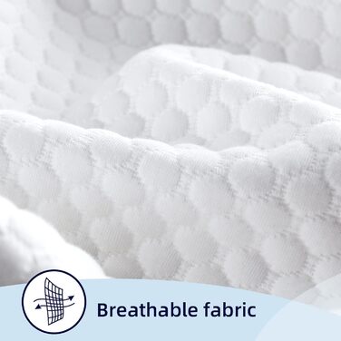 Жорстка подушка з в&39язкопружної піни заввишки 11 см для сну, ортопедична подушка для сну на боці, подушка для підтримки шиї, подушка з піни з ефектом пам&39яті, 40x60 см (60 x 40 x 11 см).