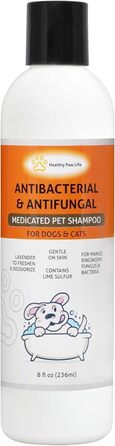 Шампунь для домашніх тварин Healthy Paw Life з лаймом та сіркою догляд за домашніми тваринами та ветеринарне рішення для сверблячої та сухої шкіри безпечний для собак, котів, цуценят, кошенят та коней