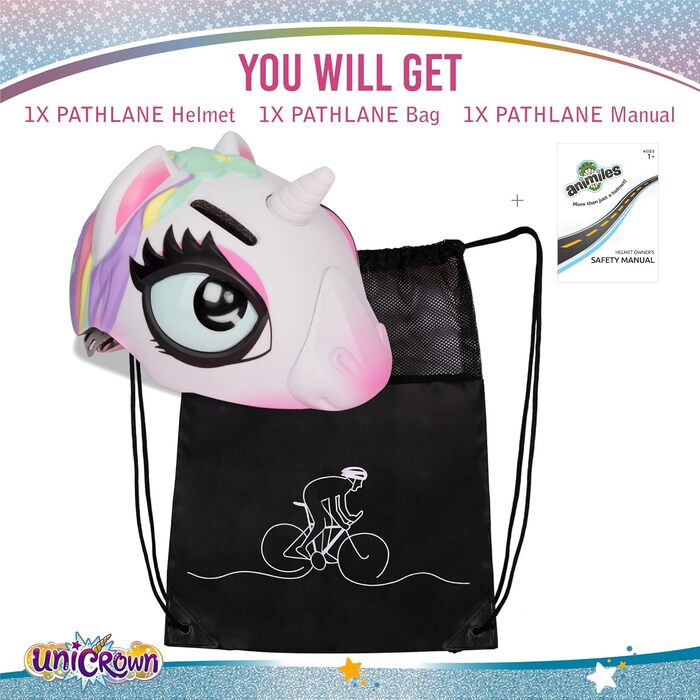 Дитячий велосипедний шолом - 3D шолом-єдиноріг та шолом-акула для дівчаток, хлопчиків 3-8 років, регульований дитячий шолом для ве