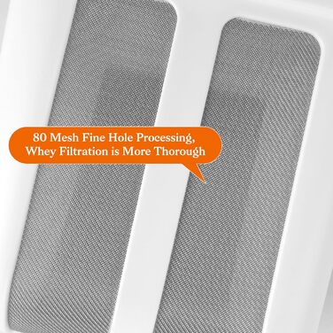 Ситечко для грецького йогурту Сепаратор сироватки, що миється, з кришкою Миюча йогуртниця з сітчастими ситечками Сито для йогурту для фільтрації соку Молочна сітка Побутовий