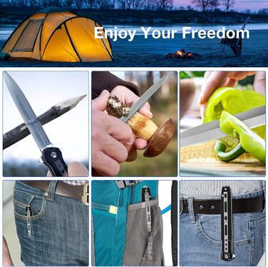 В 1 Мультитул Складаний Ніж 3Cr13 з Нержавіючої Сталі Кишеньковий Ніж Портативний Ніж Рятувальний Ніж зі Склобою Сталева Ручка Кем