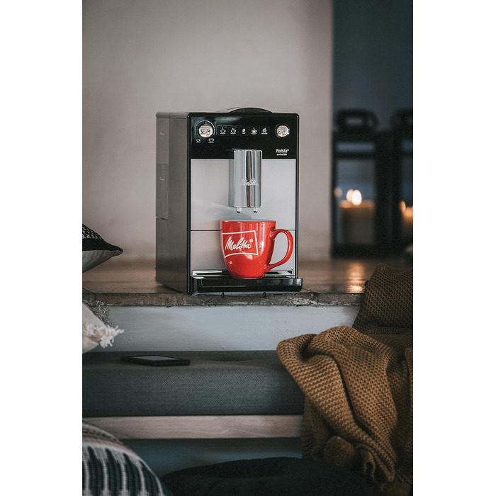 Повністю автоматична кавомашина з функцією улюбленої кави, кавомашина з кавомолкою і 5-ступінчастим регульованим помелом, для кави і еспресо, повністю автоматична кавоварка сріблястого/чорного срібла