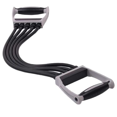 Фітнес-обладнання 1 x Пуллер Еспандери для вправ Еспандер для грудей Для чоловіків Гімнастичні стрічки Для чоловіків Еспандер для вправ на прес Фітнес-мотузка Настінний ролик Пластик з поліпропілену Чорна пружина