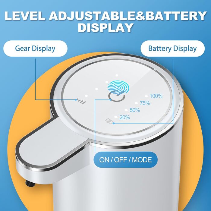Автоматичний дозатор мила, настінний безконтактний електричний дозатор мила 380 мл з датчиком, USB-акумуляторний дозатор пінопласт