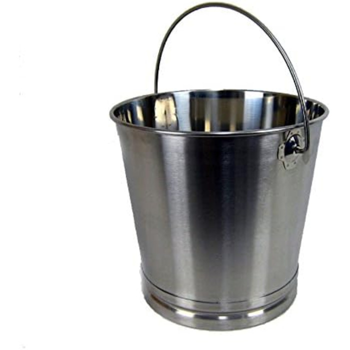Відро Кухонне відро для продуктів Відро для молока Охолоджувач для шампанського з нержавіючої сталі 8 літрів кришка ваги