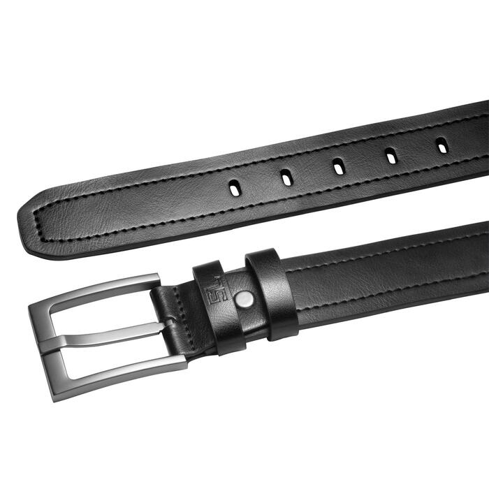 Ремінь чоловічий шкіряний Semi Line Black (P8236-0 S)