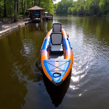 Надувний каяк Brunelli для 2 осіб, повний комплект, каное, каяк, туристичний човен з водним велосипедом Drop-Stitch