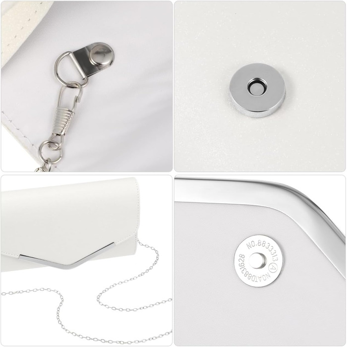 Вечірня сумочка для жінок, клатч на вечірку, сяючий, на весілля, золотий колір з білим