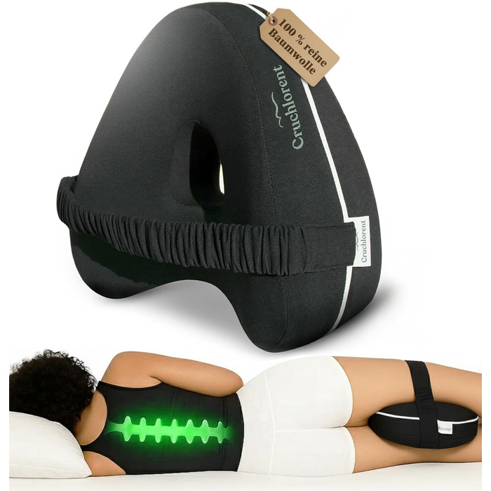 Подушка для колін для тих, хто спить на боці, виготовлена з технології піни з ефектом пам&39яті - Інноваційна подушка для ніг ідеально адаптована до потреб тих, хто спить на боці. Витримує вагу до 95 кг.