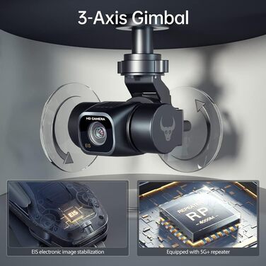 Дрон Teeggi SG906 MAX2 з камерою 4K для дорослих, відстань керування 4 км, уникнення перешкод на 360 градусів, 3-осьовий підвіс, G