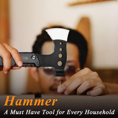 Мультитул Топірець Чоловічий подарунок 11-в-1 багатофункціональний інструмент з сокирою ніж молоток пила відкривачка для пляшок ви