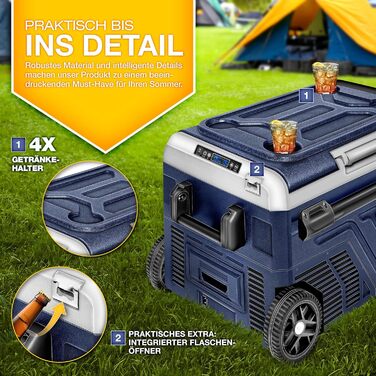 Компресорна холодильна камера електрична 40-60 літрів Морозильна камера електрична WIFI-APP управління 12/24 V 230V Холодильник до