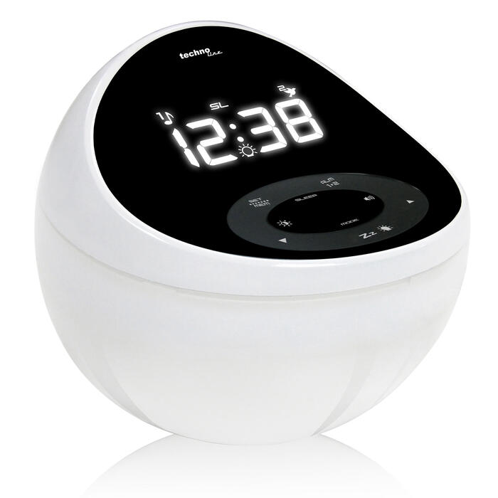 Годинник настільний з радіо Technoline WT500 Black/White (WT500)