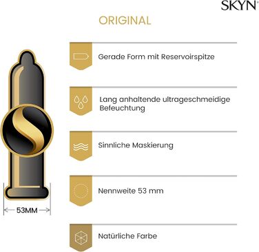 Презервативи SKYN Extra Lube 50 предметів та оригінальні презервативи (10 шт. ) Презервативи Skynfeel без латексу, надзвичайно вологі та зручні для використання з нашими змазками