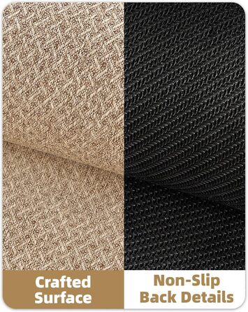 КОЛІР І ГЕОМЕТРІЯ Тонкий килимок для прихожих, 81 x 122 см, Килимок для прихожих, що вловлює бруд, Вхідний килимок, Нековзний килимок для прихожих, Не утворює складок, Вхідний килимок, Хакі, 81 x 122 см