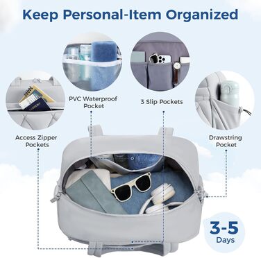 Жіноча дорожня сумка, легка спортивна сумка-пуховик з відділенням для взуття, сумка для вихідних, сумка для клініки, сумка для пологів, сумка для лікарні, дорожня сумка для авіаперельотів, фітнесу, сауни (сіра) Розмір сірий M 42*20*29