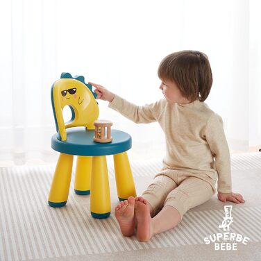 Дитячий стілець із пластику - Дитячий табурет - Зручний Легкий і міцний - Підходить для дітей від 2 до 6 років - Легко миється - Е