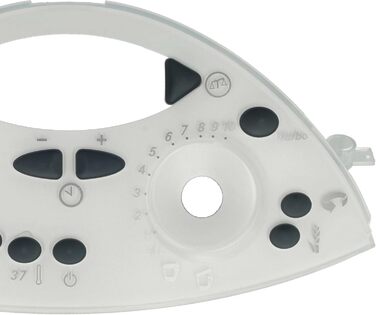 Панель керування vhbw Панель панелі сумісна з кухонним комбайном Vorwerk Thermomix TM31 - передня кришка, чорний, сірий, білий