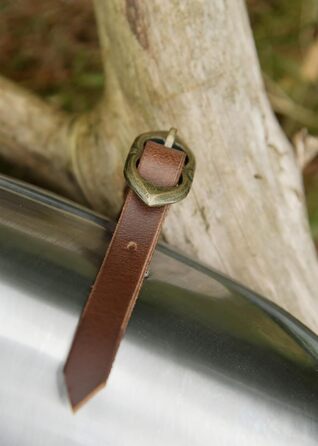 Бойовий торговець - Наголенники, пара, сталь 2 мм - Ножні трубки - середньовіччя, LARP