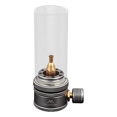 Газовий ліхтар, портативний металевий газовий ліхтар для кемпінгу з термостійким склом, ліхтар з регульованим клапаном, ліхтар для кемпінгу та походів