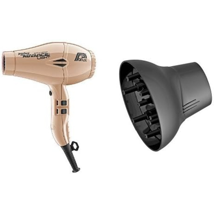 Фен Parlux Advance Light Керамічний та іонний Advance Light, золото стайлер Parlux Softstyler для фена Parlux Advance Light Advanc