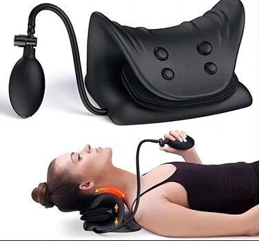 Подушка для лікування шийного відділу хребта Для полегшення болю в шиї та плечах Розслаблюючий пристрій Розтяжка для зменшення напруги Подушка з регульованою висотою Регульована висота подушки для шиї