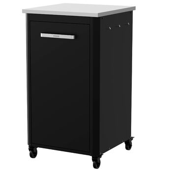 Вулична кухня cozze Висота 110 см Стільниця з нержавіючої сталі Модульна конструкція З місцем для зберігання та гачками Всепогодна та міцна Для печі для піци та гриля 90537