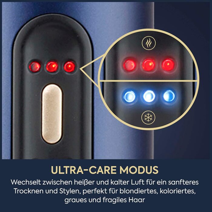 Мультистайлер BaByliss Air Wand фен, випрямляч та стайлер 3-в-1, синій гладкість та об'єм (для всіх типів волосся)