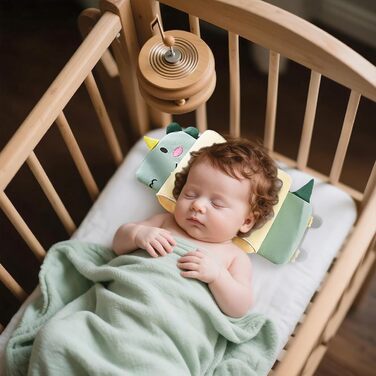 Універсальна ергономічна подушка 42x17 см для сну на боці, спині та животі з функцією антискочування, охолоджувальна, дихаюча, рожева подушка для сну з підтримкою шиї (зелена)