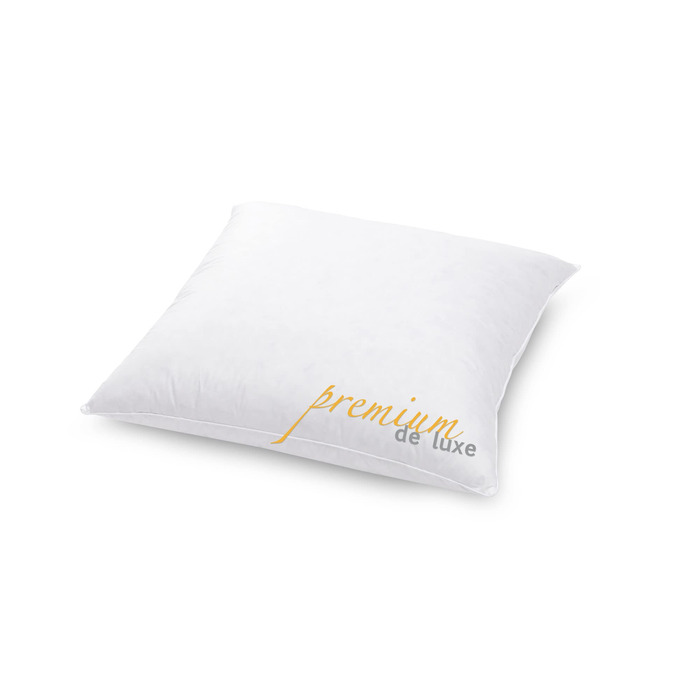 Пухова подушка преміум-класу de Luxe Comfort 50x50 см - Зроблено в Німеччині. М&39яка пухова подушка зі 100 бавовни - 90 пух, 10 пір&39я. Подушка для алергіків.