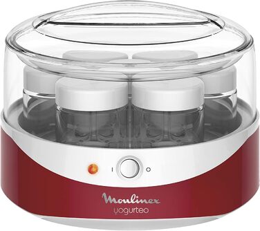 Йогуртниця Moulinex Yogurteo YG2295 7 баночок по 160 мл кожна Перемикач увімкнення/вимкнення Індикатор температури Проста у викори