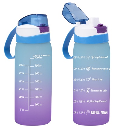Пляшка для води Herevin PC-Double Coloured Blue 1 л (161646-160) (7135966)