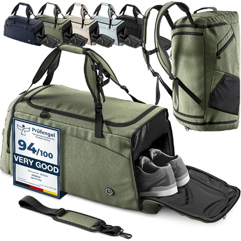 Спортивна сумка Тренувальна сумка рюкзак, відділення для взуття, мокре відділення Дорожня сумка Сумка для плавання Фітнес-сумка Сп