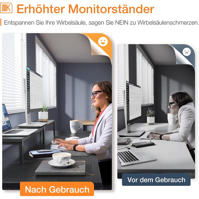 Ігровий стіл ODK чорний, столи з полицею двосторонні, комп'ютерний стіл з підставкою для монітора, 120x50x86.5 см комп'ютерний сті