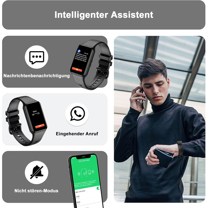 Розумний годинник Blackview для чоловіків та жінок, кольоровий дисплей 1,47 дюйма, водонепроникний фітнес-годинник, фітнес-трекер з крокоміром, монітор сну, монітор серцевого ритму, спортивний годинник з правою кнопкою, розумний годинник для Android та iO