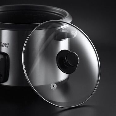 Рисоварка Russell Hobbs 1,8 л в комплекті з пароваркою (функція підтримки тепла, каструля з антипригарним покриттям, ложка для рис