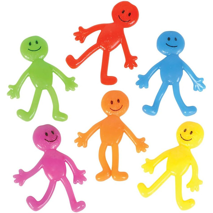 Гнучкі гумові чоловічки Slime, які розтягуються, 36 елементів, смішні кольори, гумові чоловічки Sticky, Stretchy, Slimy, Fidget To