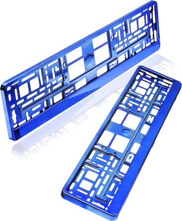 Тримач номерного знака Baytronic синій хромований набір з 2 шт.