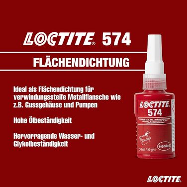 Герметик середньої міцності для герметиків склеєної поверхні, клей для ущільнювальних фланців, маслостійкий і водостійкий рідкий герметик, 50 мл, 574