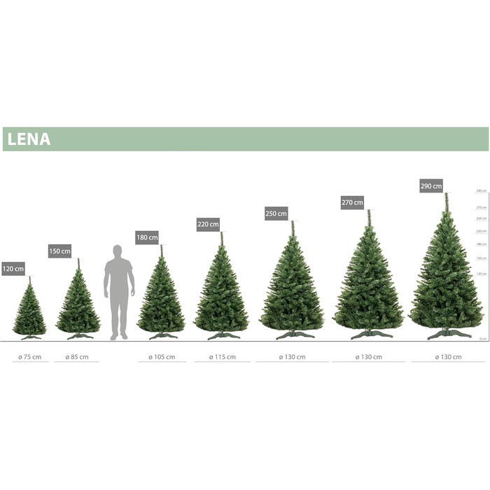 Штучна ялинка 220 см DecoKing
