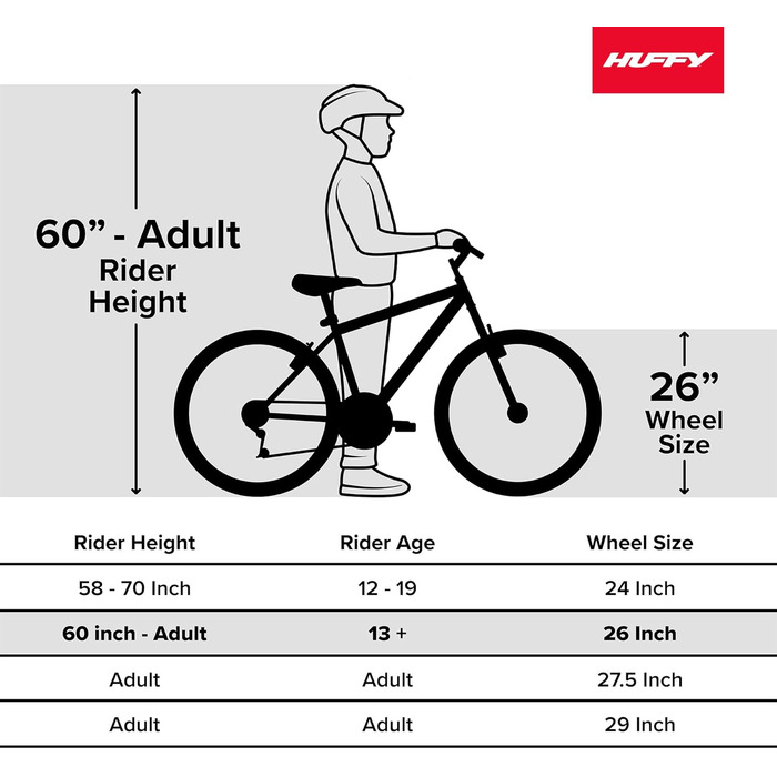 Гірський велосипед Huffy Marker 26&39 - Schwarz 21-Gang Shimano