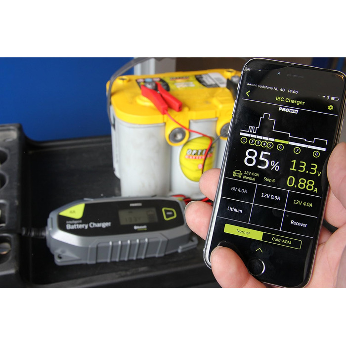 Мікропроцесорний зарядний пристрій Pro User 16636 Bluetooth 4A IBC 4000B, чорний IBC4000B