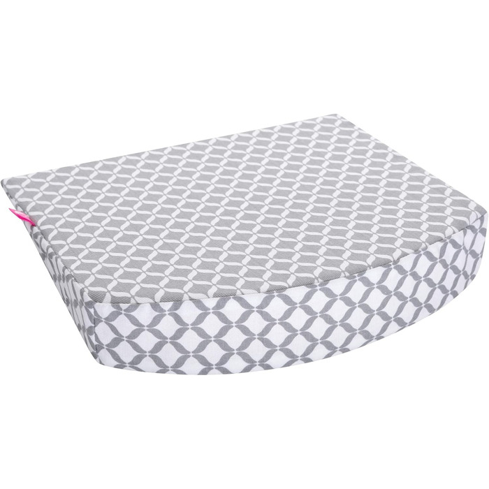 Дитяча подушка MOTHERHOOD 30x30 см ідеально підходить для колясок, люльок, Oeko-Tex Standard 100. У комплекті знімний чохол зі 100 бавовни, сіра класика