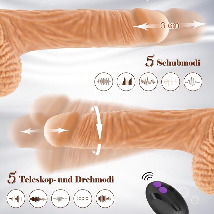 Реалістичний анальний фалоімітатор XXL, великий вібратор, секс-іграшка для жінок, чоловіків та пар з функцією штовхання, гігантський фалоімітатор 22 см, вібраційна секс-іграшка для неї, точка G, сильна присоска