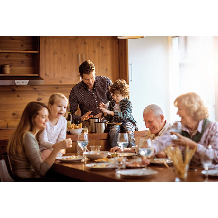 Практичний круглий раклет Для 6 осіб Включає функцію гриля за столом Сковорода з антипригарним покриттям (можна мити в посудомийній машині) 850 Вт для швидкого задоволення, 1820