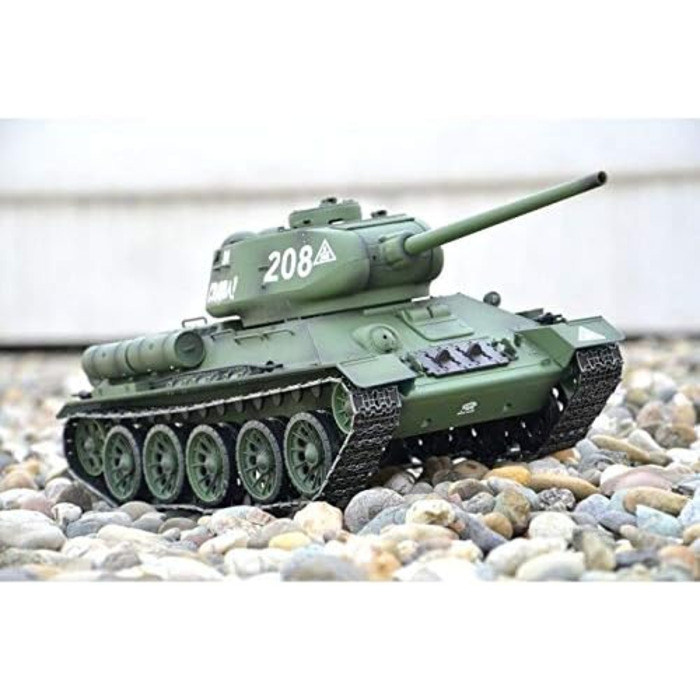 Радіокерований танк T-34/85 (116) Heng Long - з димом, звуком, сталевими шестернями та 2.4Ghz - V7.0